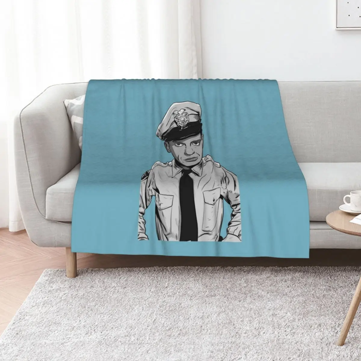 Barney Fife Throw Blanket halloween Camping Custom Heavy wednesday Tourist Blankets