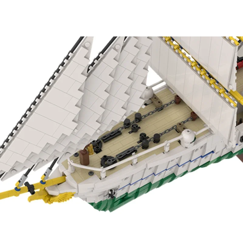 قوارب وقوارب بناء مركب شراع عسكري للبحرية الألمانية للبالغين، سفينة تدريب moc، قوالب بناء عسكرية كريستية بحرية