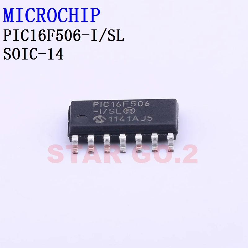 

5PCSx PIC16F506-I/SL SOIC-14 MICROCHIP Microcontroller