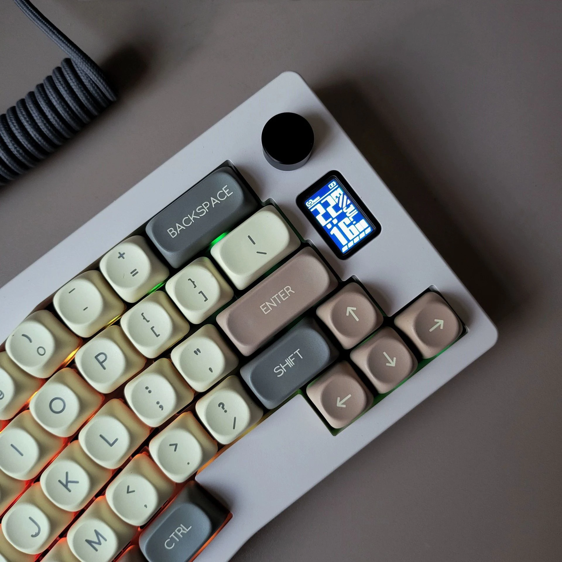 Morandi Style MOA PBT Keycaps Five-sided Sublimation Support Arabic Korean German French Spanish Brazil For Mechanical Keyboard