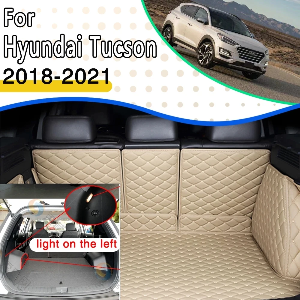 

Автомобильные коврики для Hyundai Tucson TL 2018 ~ 2022, водонепроницаемые коврики, автомобильные коврики, Аксессуары для автомобилей, задний грузовой поднос, коврик для багажника, автомобильные аксессуары