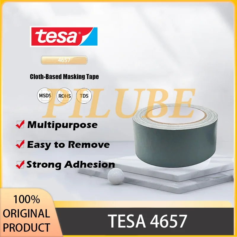 TESA 4657 Paint Crosshatch Test Cloth Tape for Automotive Hole Blocking Sandblasting Masking and Racket Edge Original Product