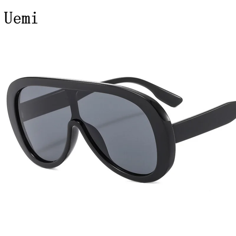 2025 New Fashion Pilot One-Piece Oversized Sunglasses Women Men Retro Luxury Designer Sun Glasses Trending Shades UV400 Eyeglass