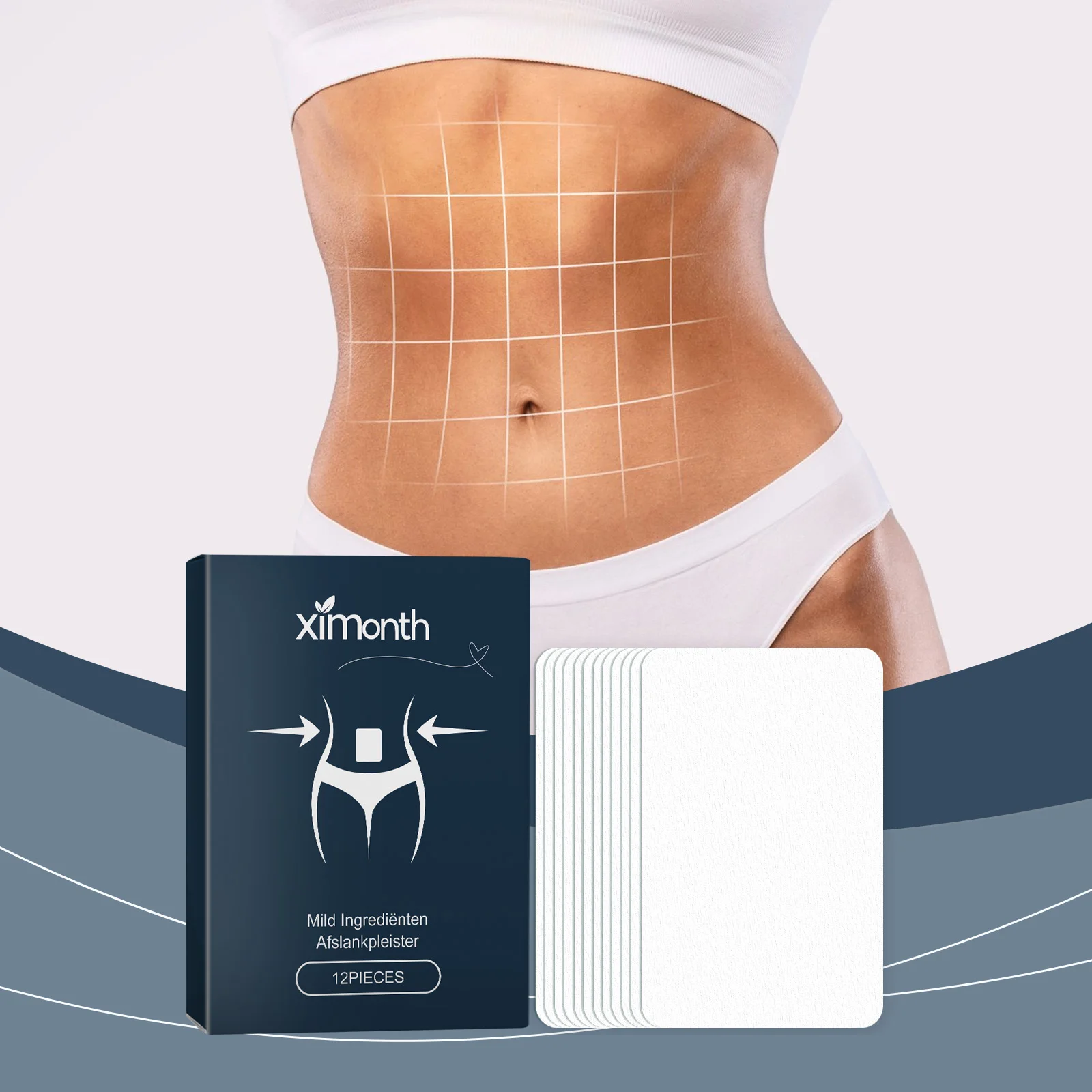 Ximonth Slimming Patch Lose Weight Fat Burning Tightening Belly Cellulite Remover Natural Herbal Firming Shaping Navel Sticker