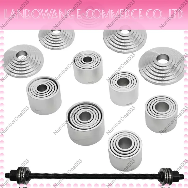 37Pcs Lower Arm Bushing Tool Set, Universal Bushing Replacement Kit for Swing Arm Iron Sleeve Removal