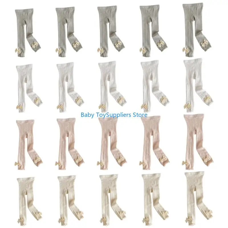 

R1wf хлопковые леггинсы для девочек эластичная талия мягкий дышащий дизайн детские колготки твердый цвет ежедневно носит