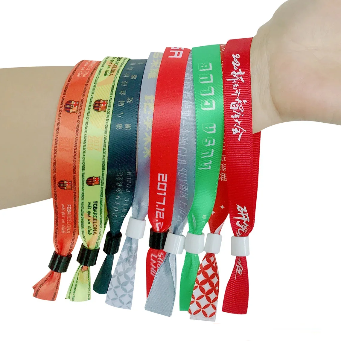 

100pcs Custom Printed Wristbands Personalize Any Text to Wrist Band ID Bracelets for Events Concert Party Festival Admission VIP