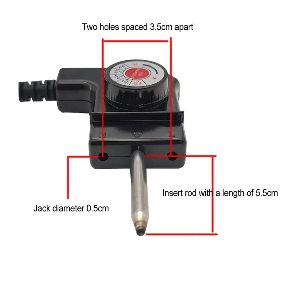 Europe Standard EU Adjustable Temperature Cord Inserted Needle Type Kitchen Tool Thermostat Control Cord Electric Appliance