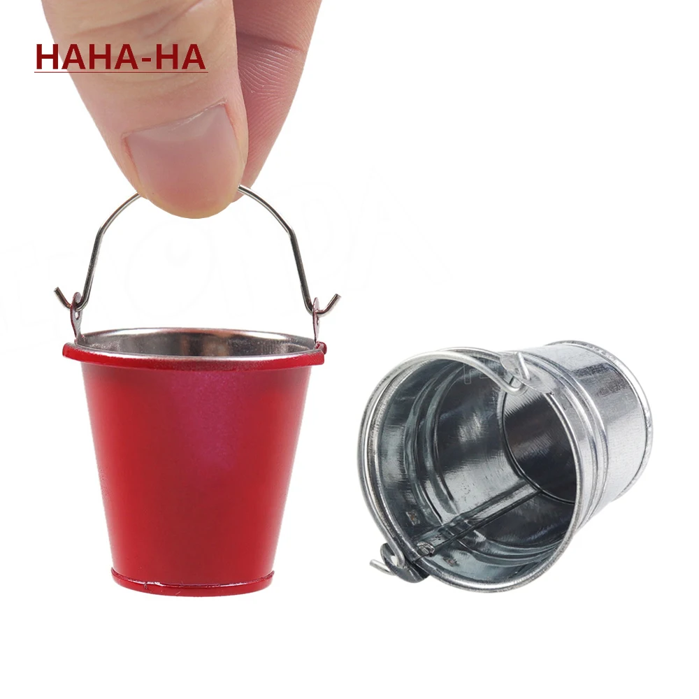 1/10 Scale Accessories Mini Metal Pail Bucket for RC Crawler TRX4 TRX6 Axial SCX10 YIKONG Tamiya CC01 RC4WD D90 D110 RGT