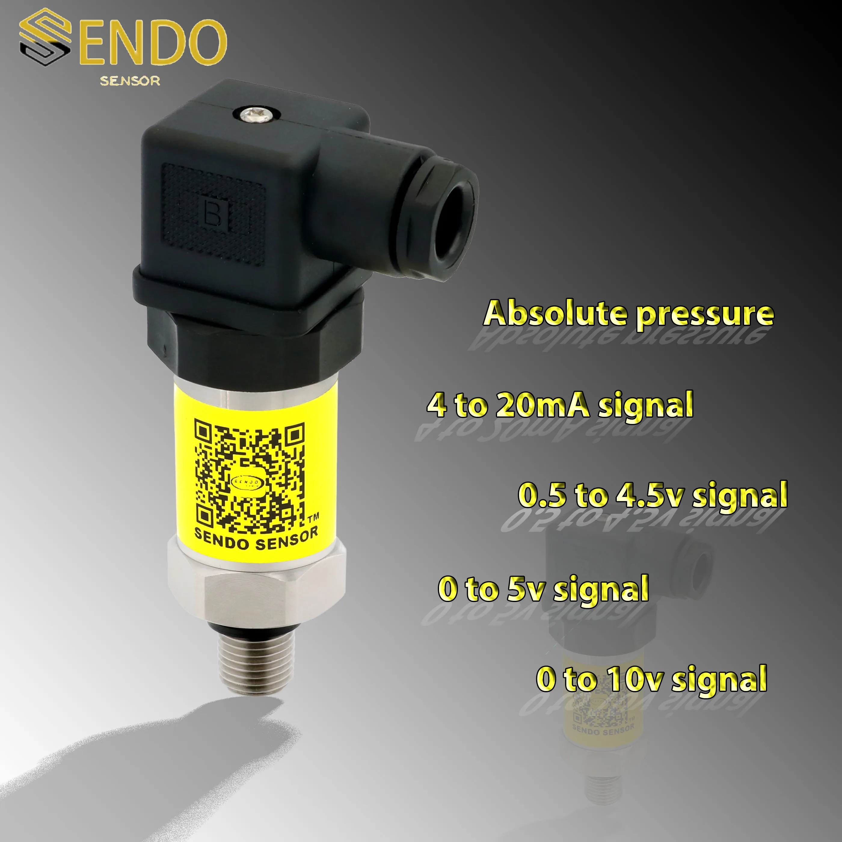 

Absolute pressure sensor pression transmitter 0.5 4.5v 4 20mA 0 5V 0 10V signal 100kpa 400 kpa 6bar 10 bar abs 1.6, 2.5 mpa IP65