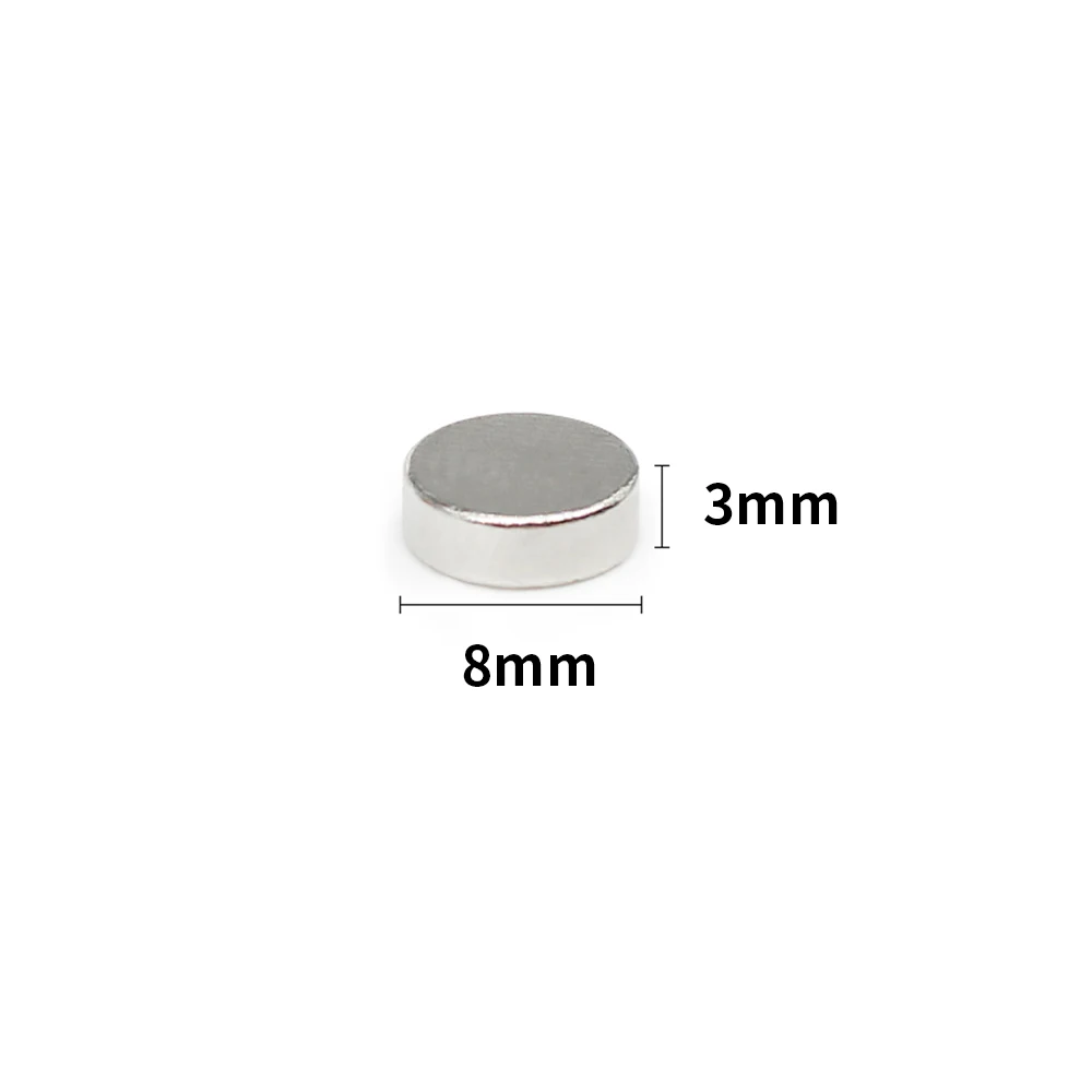 20/50/100/150/200/300PCS 8x3 Small Round Rare Earth Magnets Strong 8x3mm N35 8mm x 3mm Permanent Neodymium Disc Magnets 8*3 mm