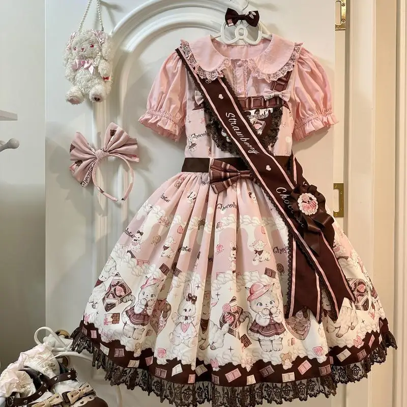 

Coalfell Spot Heartbeat Meow Clever оригинальное платье Twilight Heartbeat JSK милое плотное умное платье в стиле Лолиты