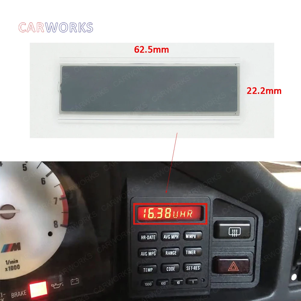 13 Button OBC Computer Screen LCD Display for BMW E28 E30 E28 OBC Boardcomputer BC1 screen 325i 325e 325is 325ic 528e 535i