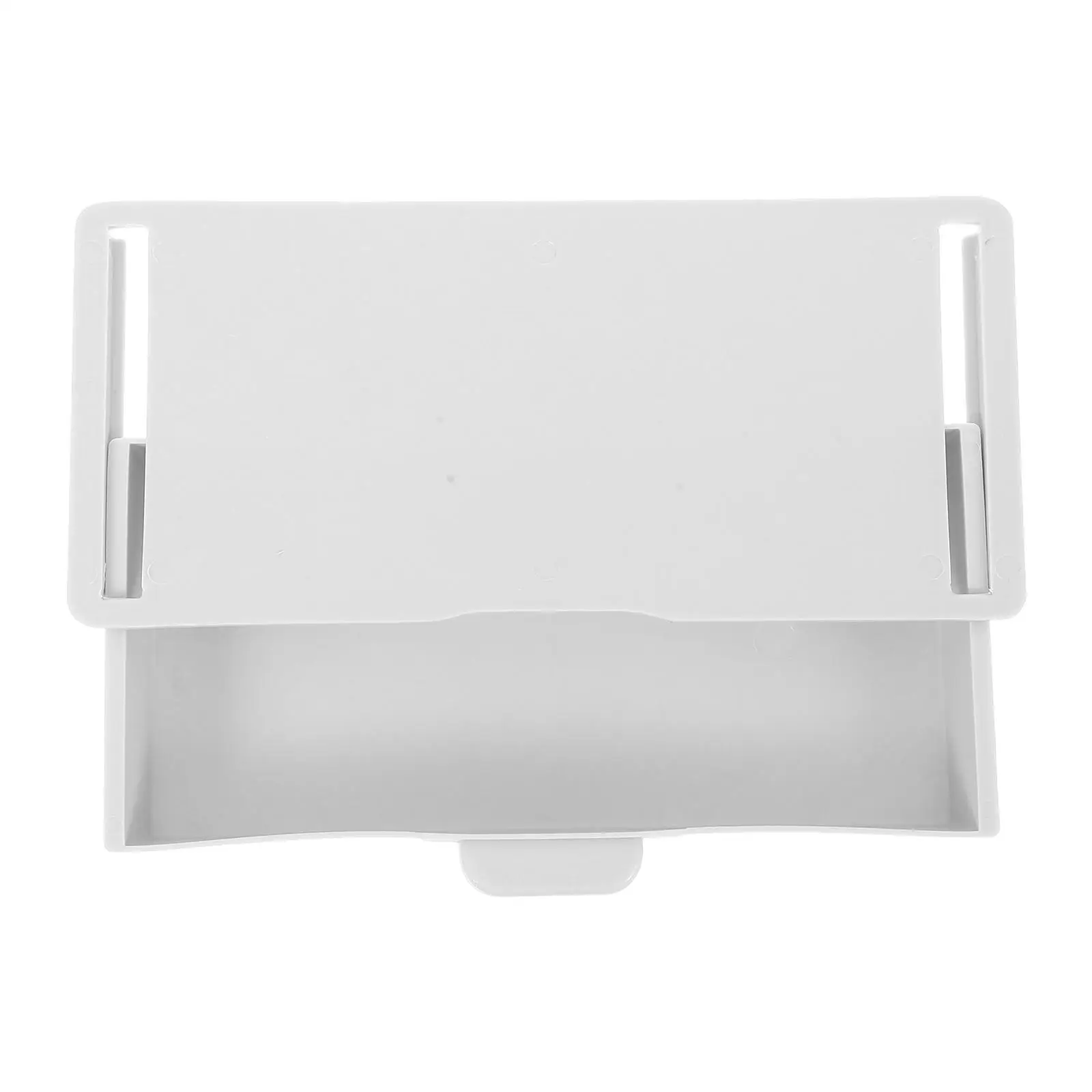 

Cabinet Storage Box Hidden Self Adhesive Sliding Drawer Tray Desk Organizer Under Table Storage Plastic Durable Material