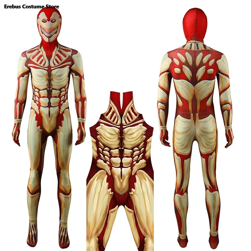 

CyAttack On Armored Titan Anime Cosplay Jumpsuit Adults Kids Unisex Roleplay Bodycon Costume Yoroi No Kyojin Carnival Fancy Suit