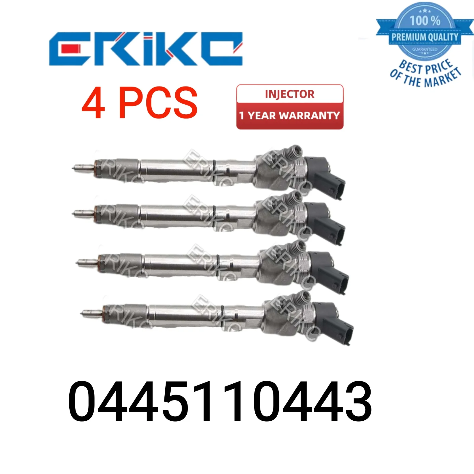 4 PCS 0445110443 Fuel Pump Dispenser Injector 0 445 110 443 Engine Injector Spacer 0445 110 443 Fuel Injection for GREAT WALL