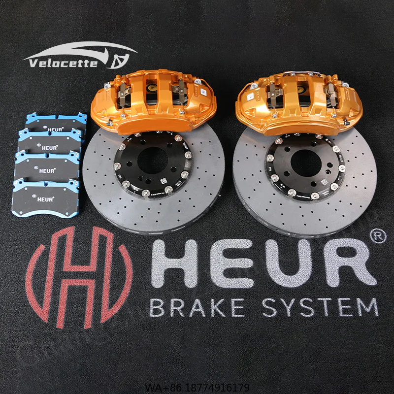 

Car Carbon Ceramic Brake Calipers Discs Kit Front 6pot with 400MM Rotor for