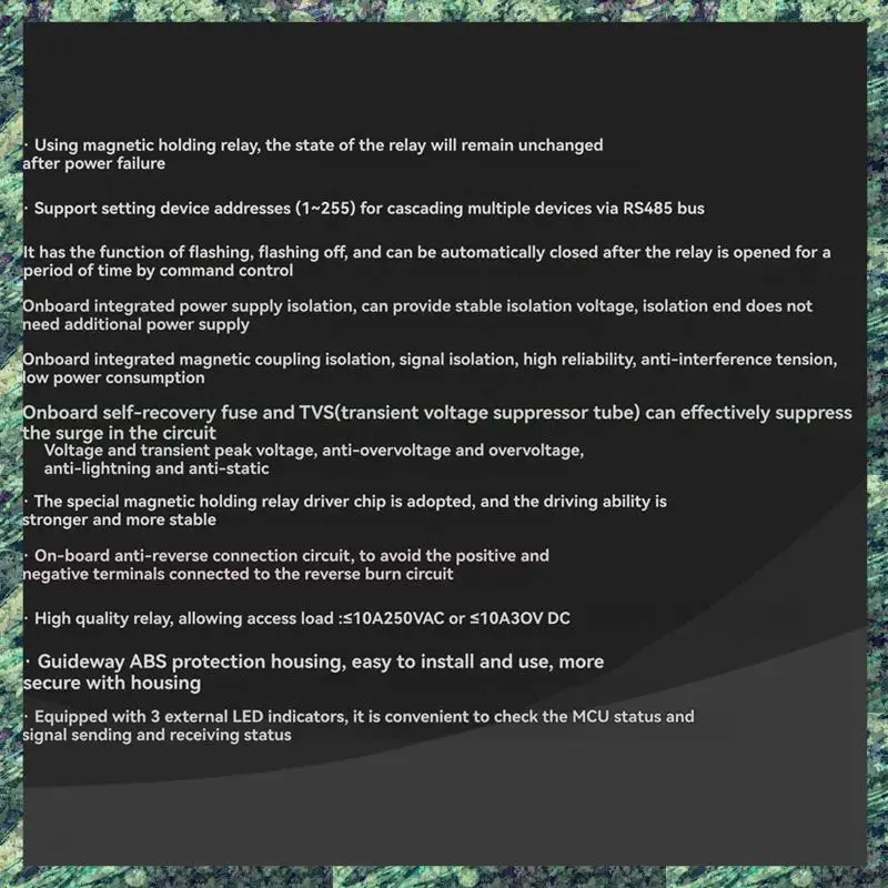 SCLS DIN-Rail 8-Channel وحدة التتابع RS485 مرحل الاحتفاظ المغناطيسي Modbus RTU بروتوكول دائرة حماية عزل متعددة
