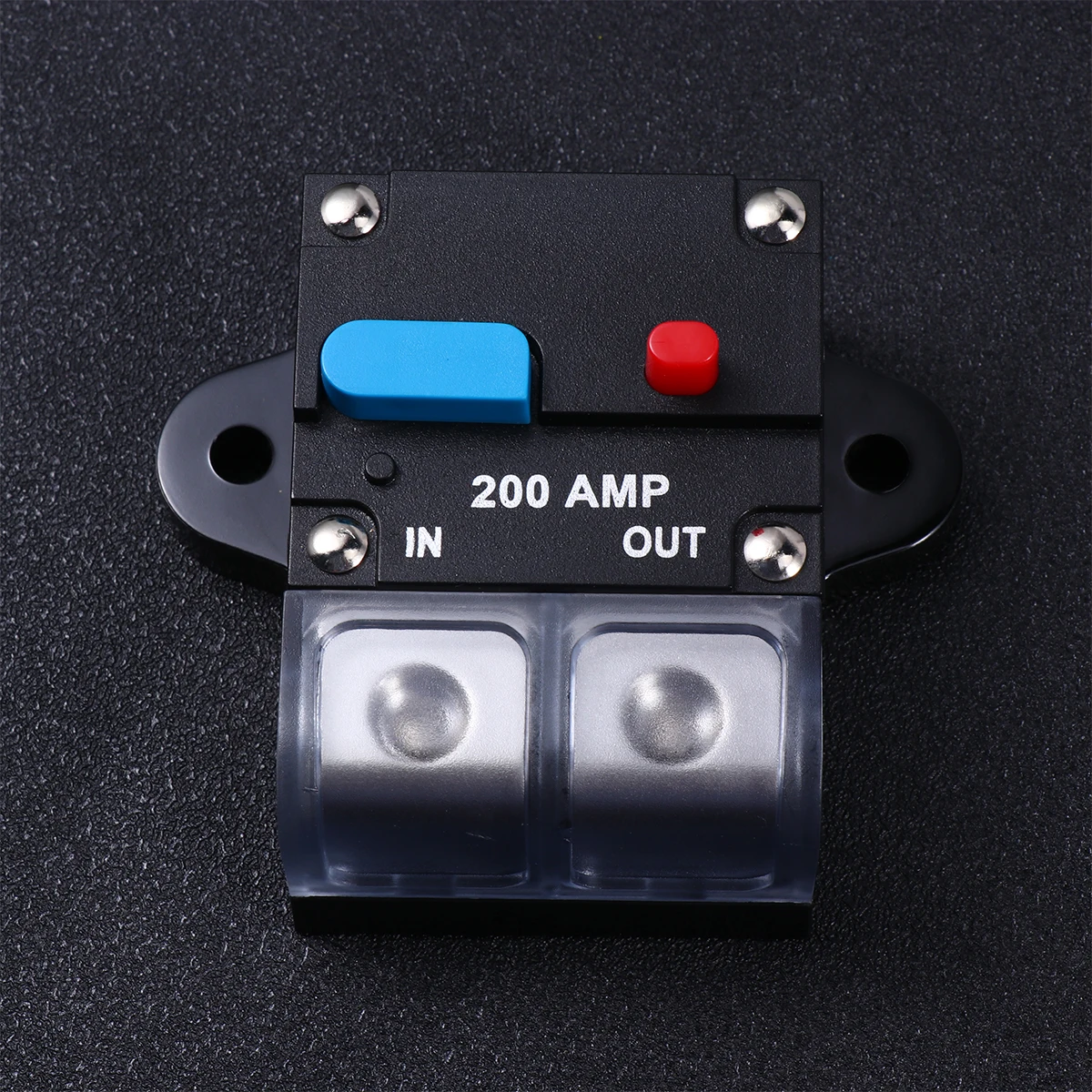 

200A Car Circuit Breaker Resettable Manual Reset Thermal Trip Fuse For Automotive Audio Winch Dual Systems Black