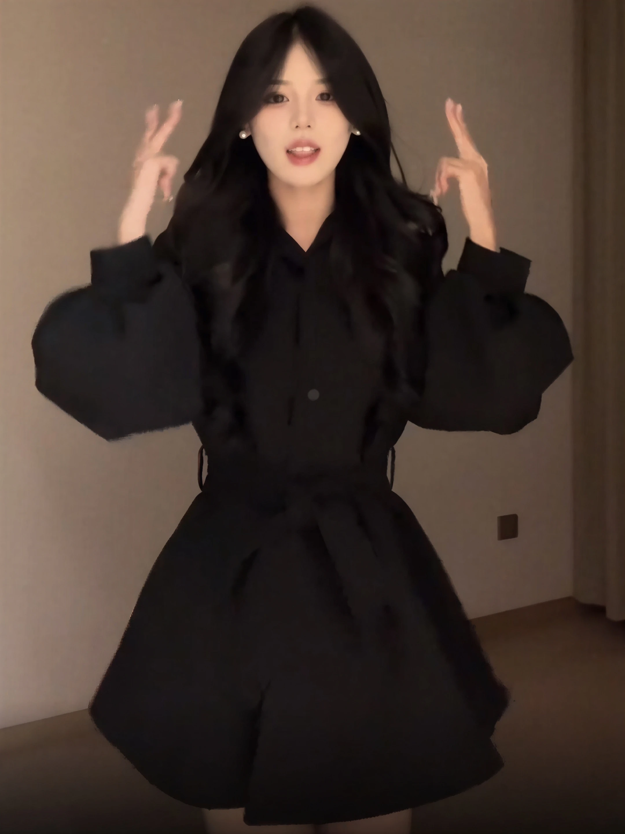 

Wool Blend Coats Womens Woolen Coat Brown Woman Autumn Blended Fleece-Lined Appliques Patchwork Double-Layer Pocketed Pleated OL