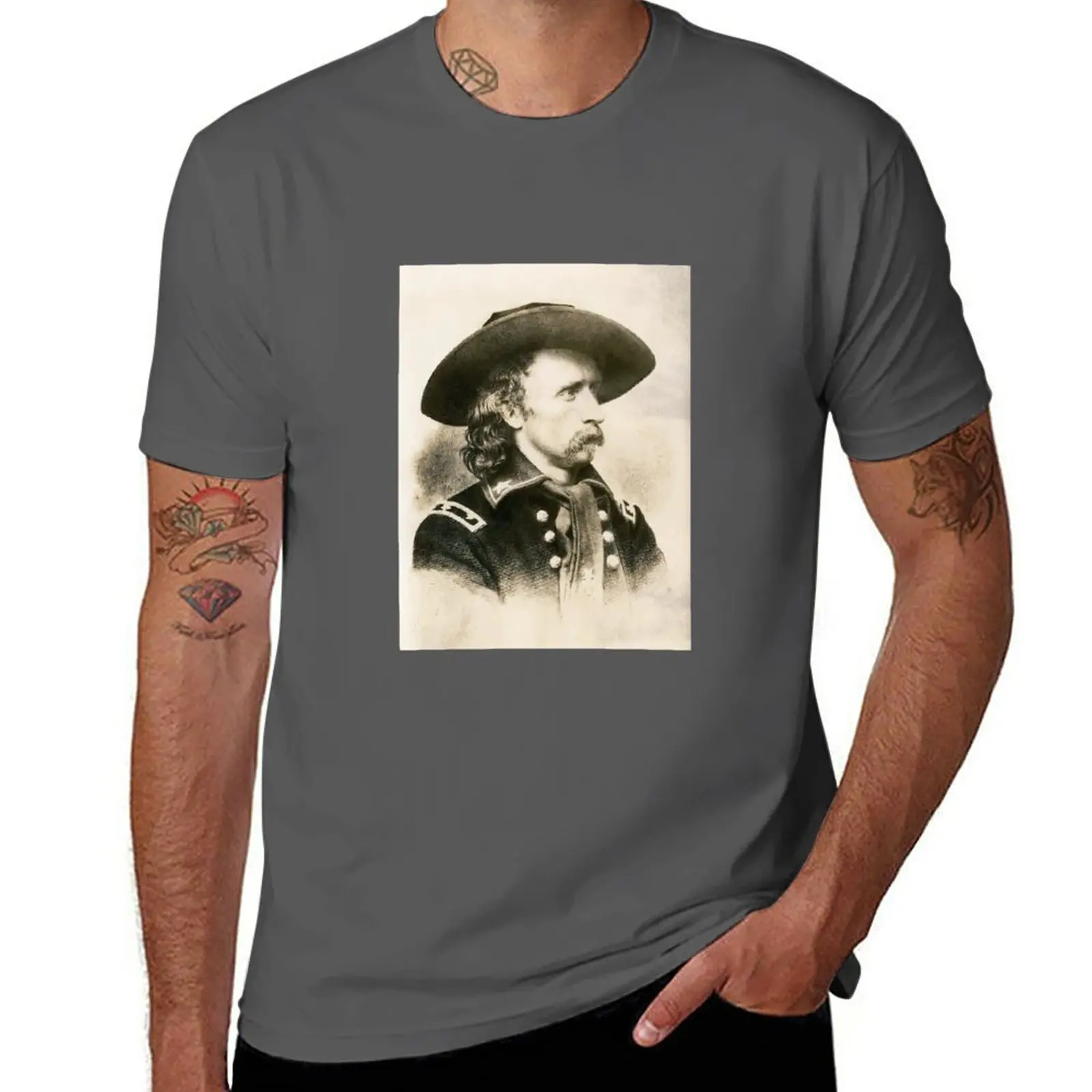 George Armstrong Custer T-Shirt cute tops plus sizes mens plain t shirts