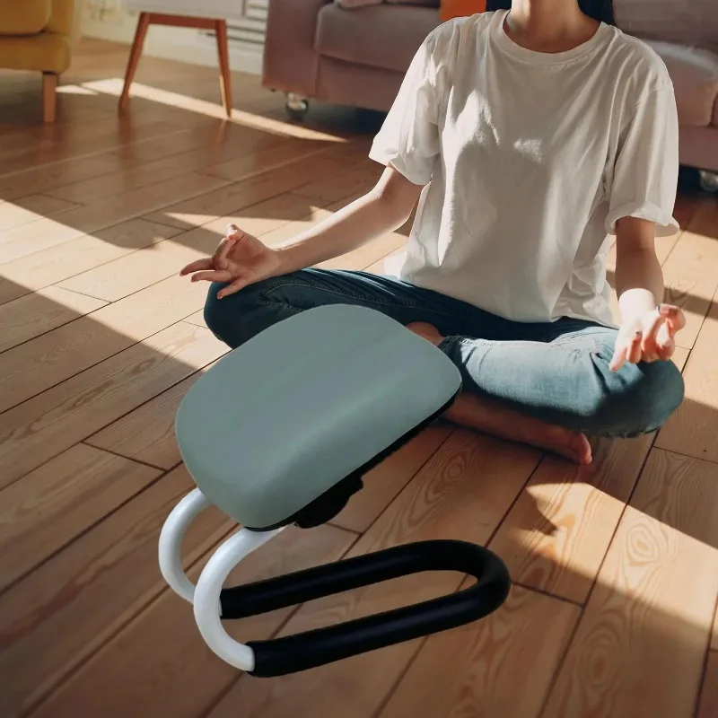 Kneeling Meditation Stool Non Slip Portable Seat for Home Studio Prayer