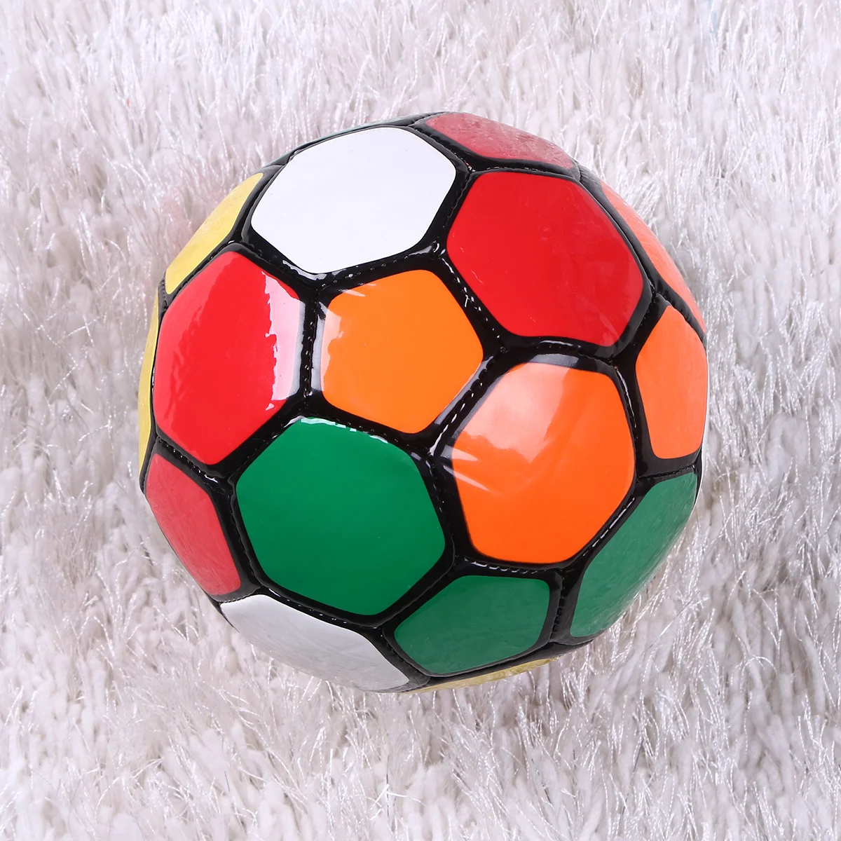 

1Pcs Children's Football Inflatable PVC Small Soccer Ball Colorful Portable Kids Play Indoor Outdoor Sports PVC Ball