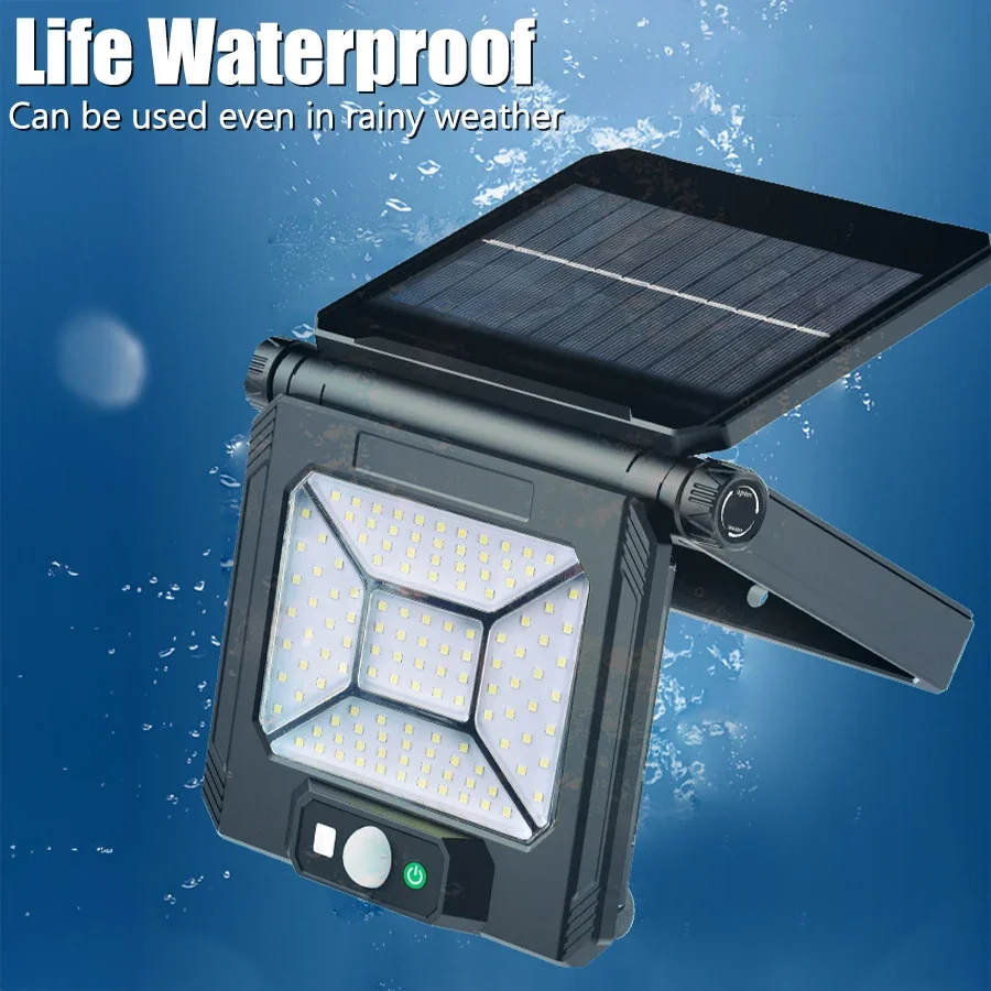 D2 Outdoor Solar Powered Lights Street Lamp LED Solar Motion Sensor Wall Light For Yard Garden Fence Garage Decor Waterproof
