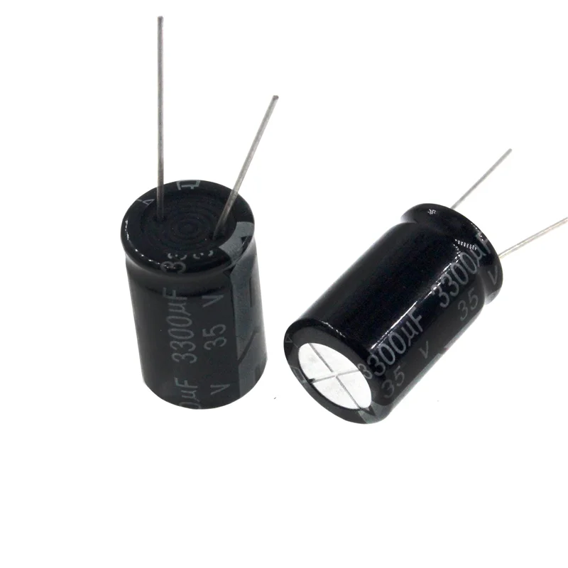 2pcs 3300uF 35V 3300MFD 35WV 16*25mm Aluminum Electrolytic Capacitor Radial