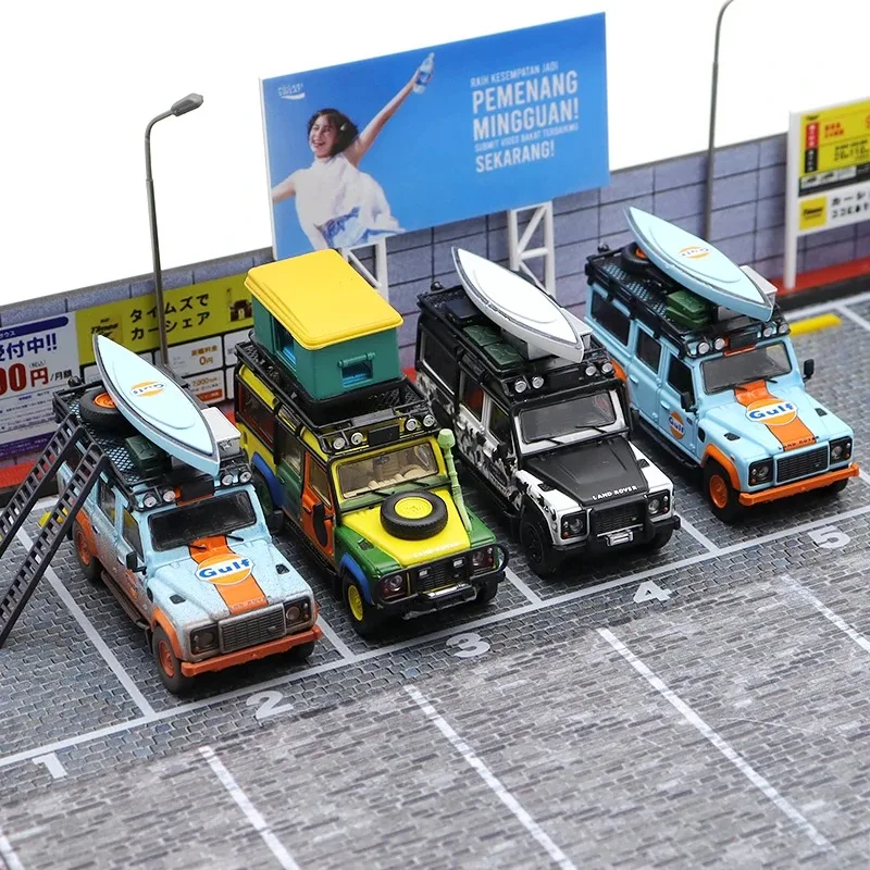 

Decode 1:64 Land Rover Defender 110 4X4 simulation alloy car model, boys' festival gift toy, adult collectible ornament.