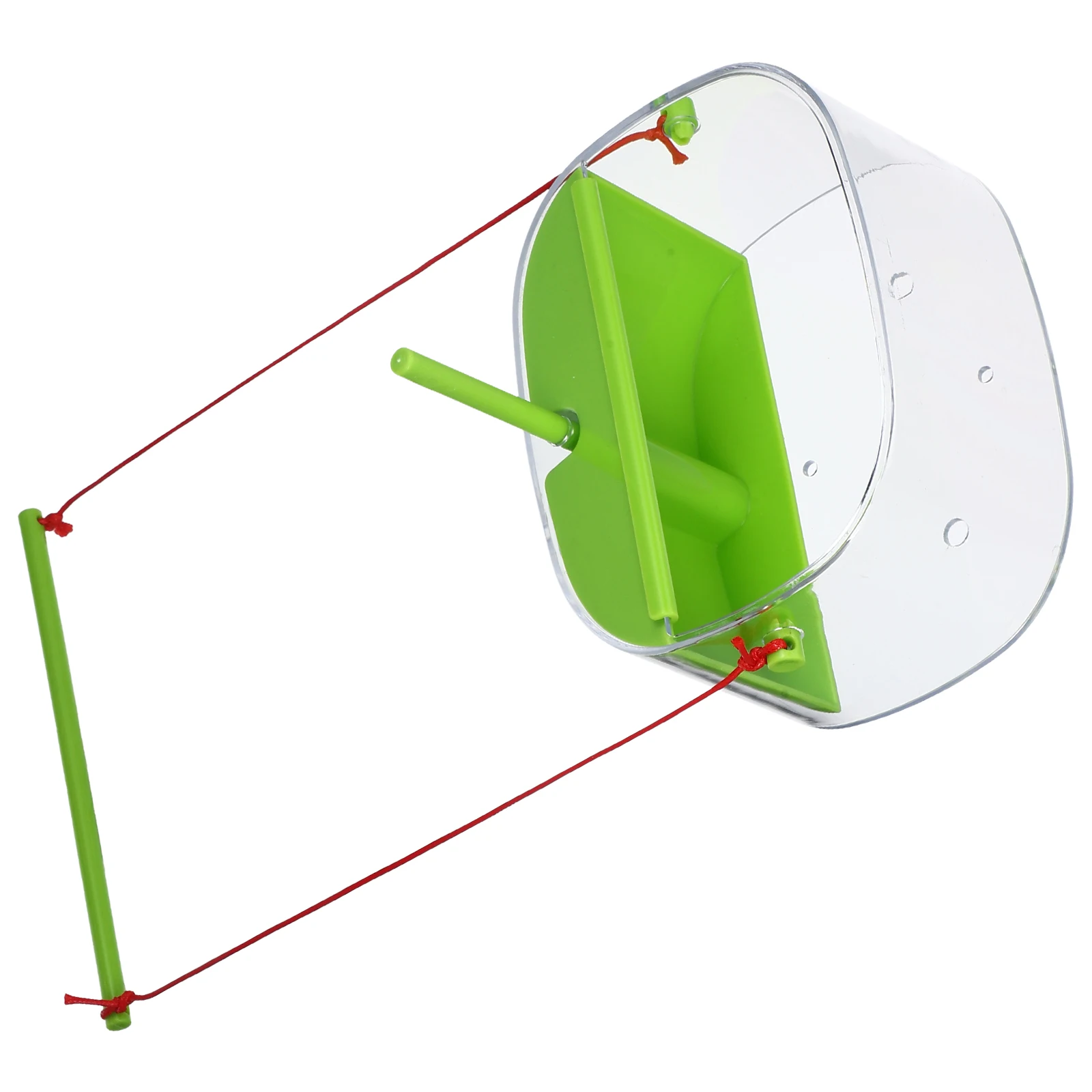 

Circular Bird Feeder Transparent Window Suction Cup Small Birds Parrots Pigeons Cage Feeder Home Pet Store PE Material High