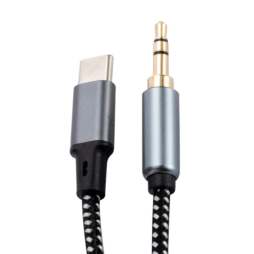 

3.5mm Male/female Type-C To 3.5mm Jack Converter Adapter Cable Audio Line Type-C Headphone Adapter Cable Converter Braided
