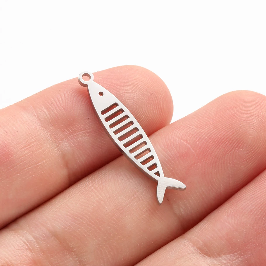 Verschiedene Tieranhänger aus Edelstahl (Gecko, Schmetterling, Pferd) für die Schmuckherstellung, Halsketten, Armbänder, DIY-Zubehör. – Detail 13