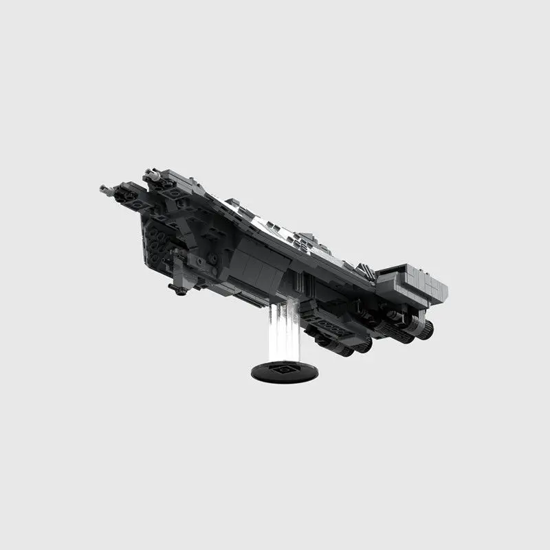 MOC Spirit of Galactic Fire Space Ship Building Blocks UNSC Warship Cruiser Model Sci-Fi Military Bricks Toys Gift for Kids Boys view 5