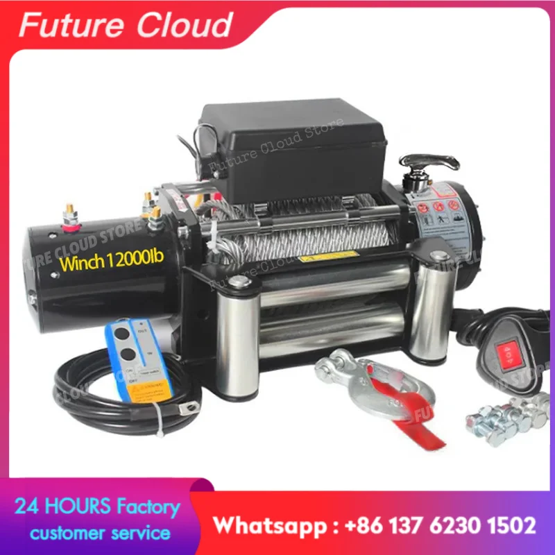 Premium High Quality Electric Winch 12v24v48v60v72 Volt Truck Crane Electric Hoist Off road Car Recovery Lifting Equipment