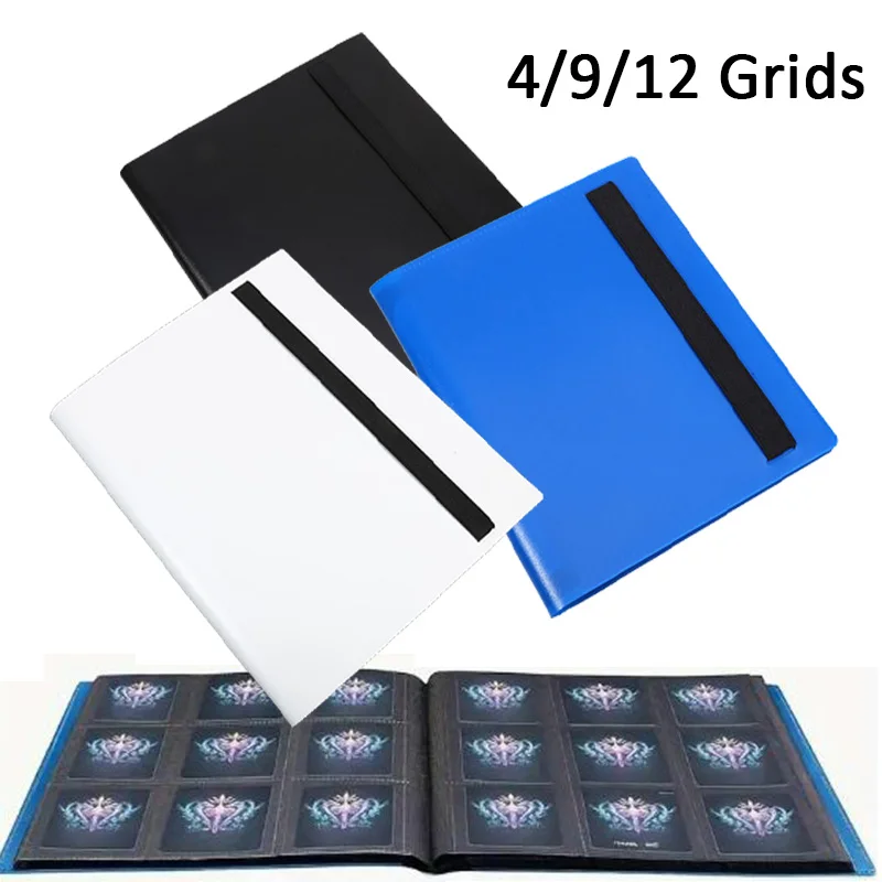 

Коллекционный альбом для переплета карт 160/360/480 Держатель для карт 4/9/12 сеток Альбом для переплета карт Большой емкости Блокнот для переплета карт