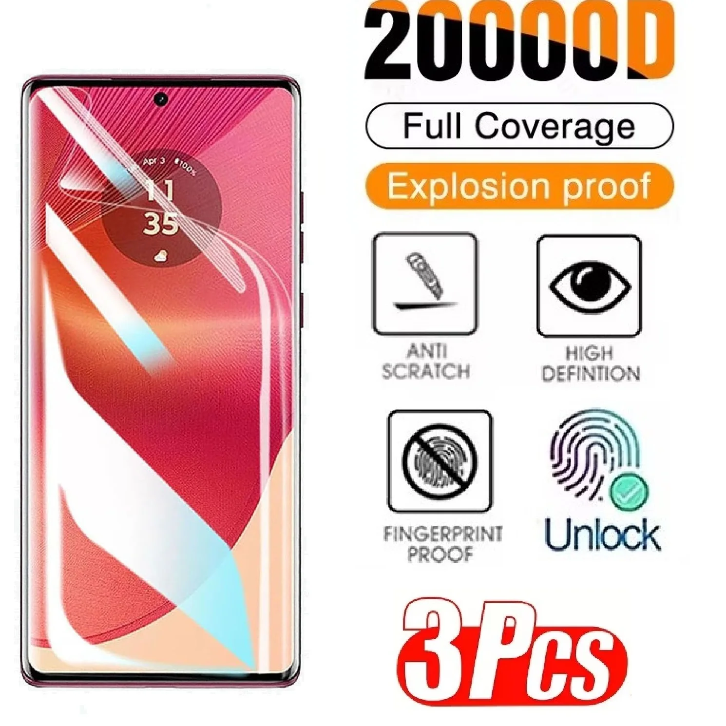 3Pcs Hydrogel Film …