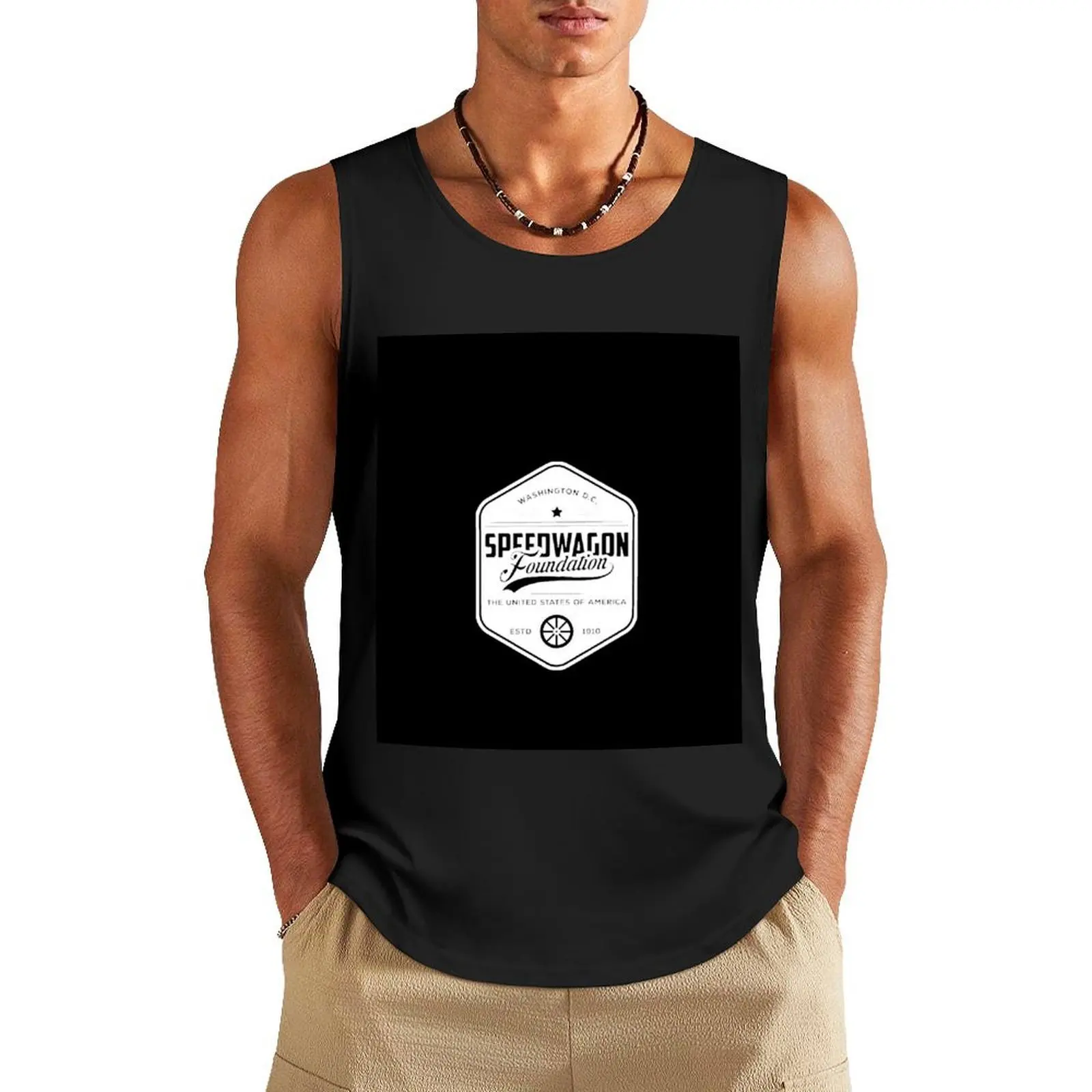 

Speedwagon Foundation Retro Shirt Tank Top gym for men sports t-shirts for men man sexycostume summer clothes for men