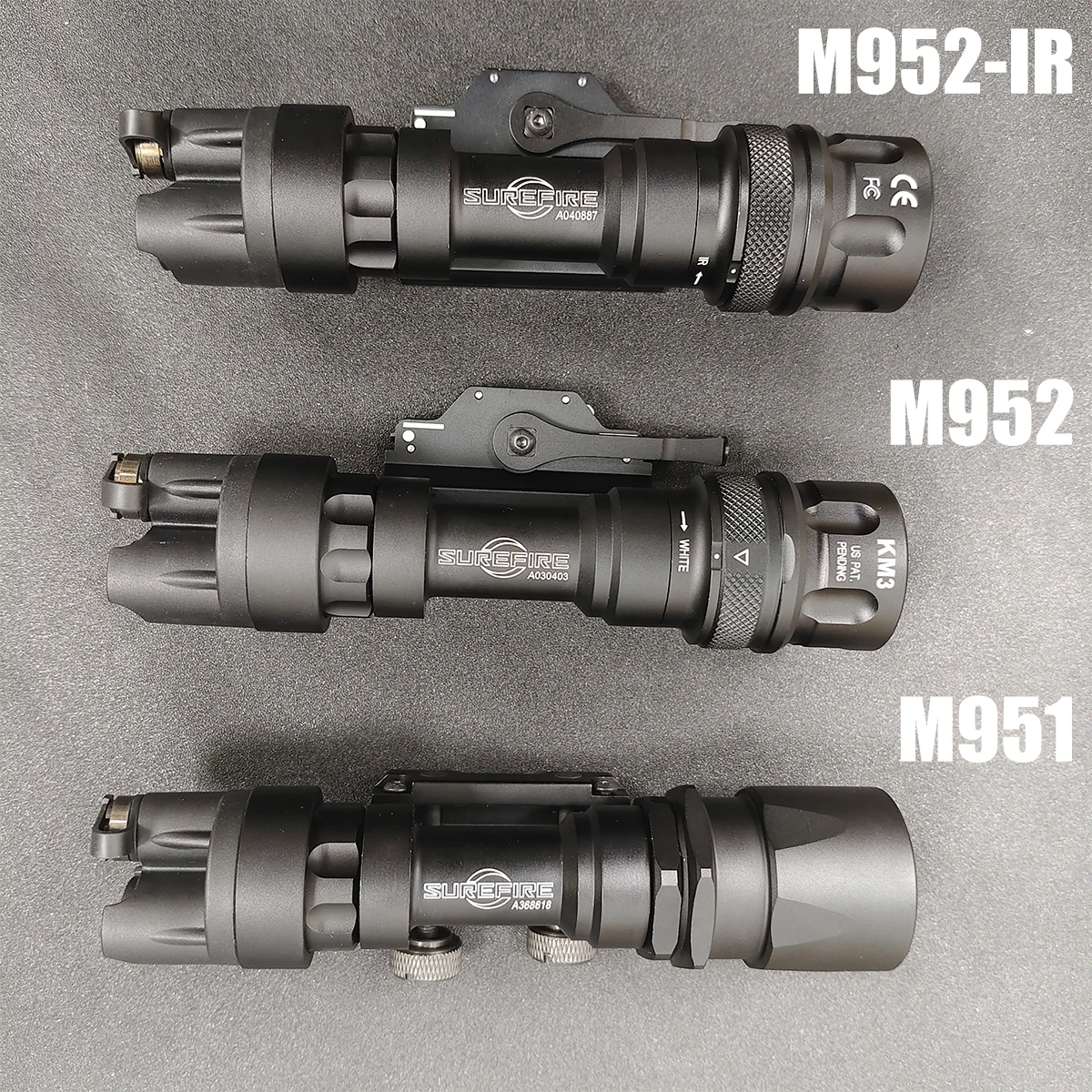 Surefire M952 Flashlight M951 M952V IR Strobe LED With QD Mount 20mm Picatinny Rail KEYMOD MOLK Switch IR Lamp Light Aluminum