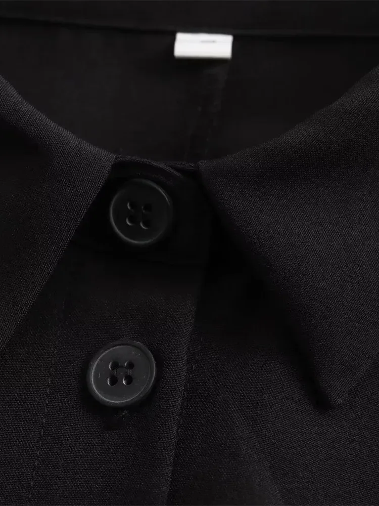 2025年夏新作 レディースファッション カジュアル ポロ襟 半袖シャツ風ミニワンピース ファッションセクシー レディース トップス M2W6