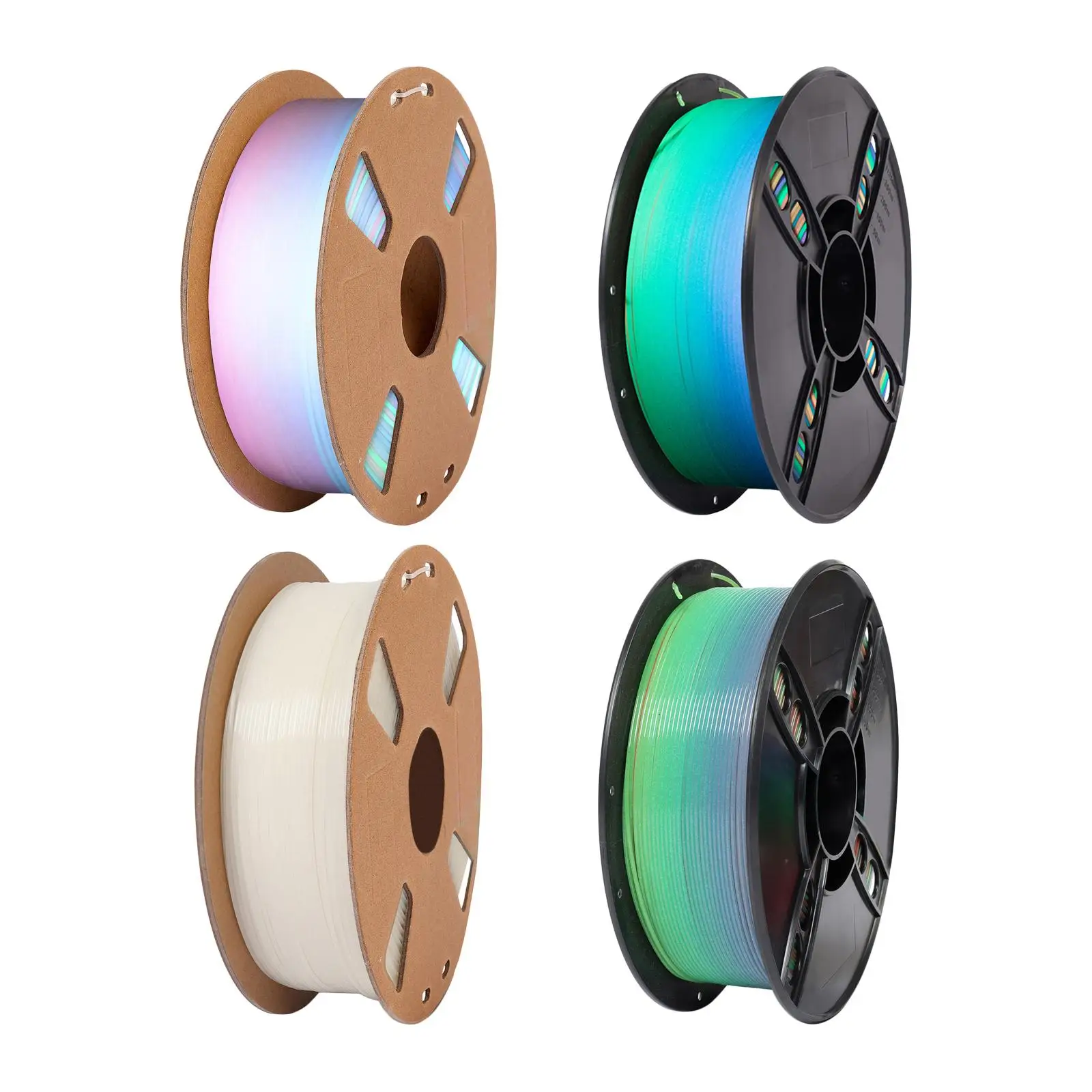 Pla 3D Printer Filament Multi Color Accuracy +/- 0.02mm Professional Efficient Premium 3D Printing Material Glow in Dark Rainbow