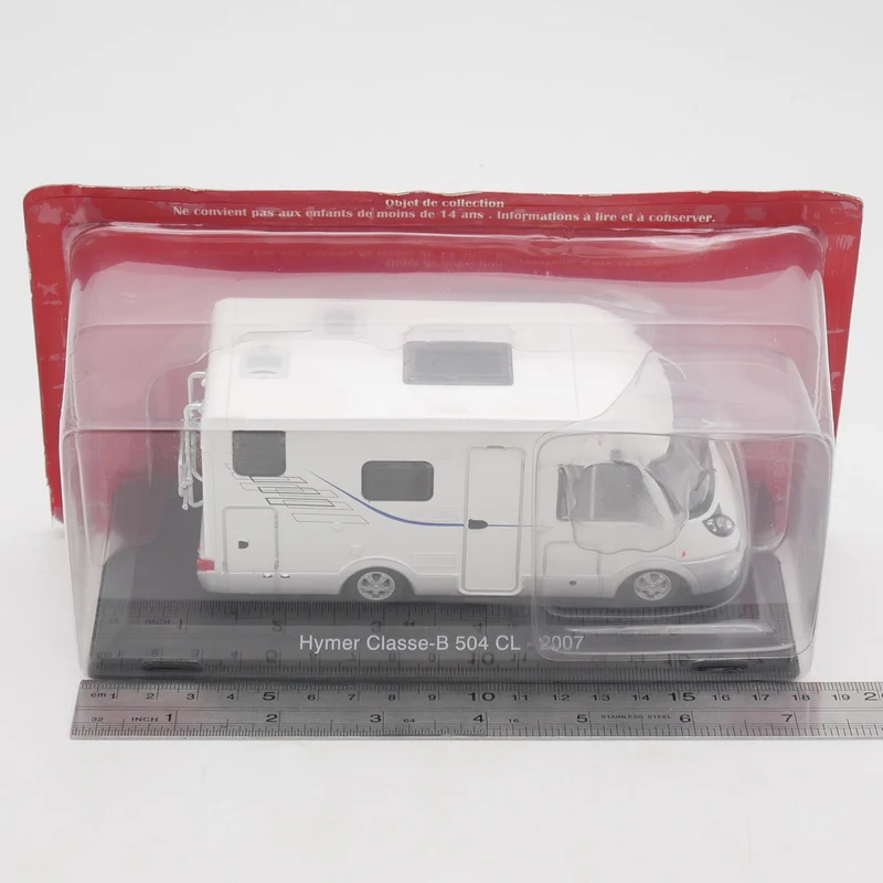 Diecast ixo 1:43 escala hymer classe-b 504 cl 2007 carro de turismo liga modelo de carro brinquedo colecionável presente lembrança exibição ornamento