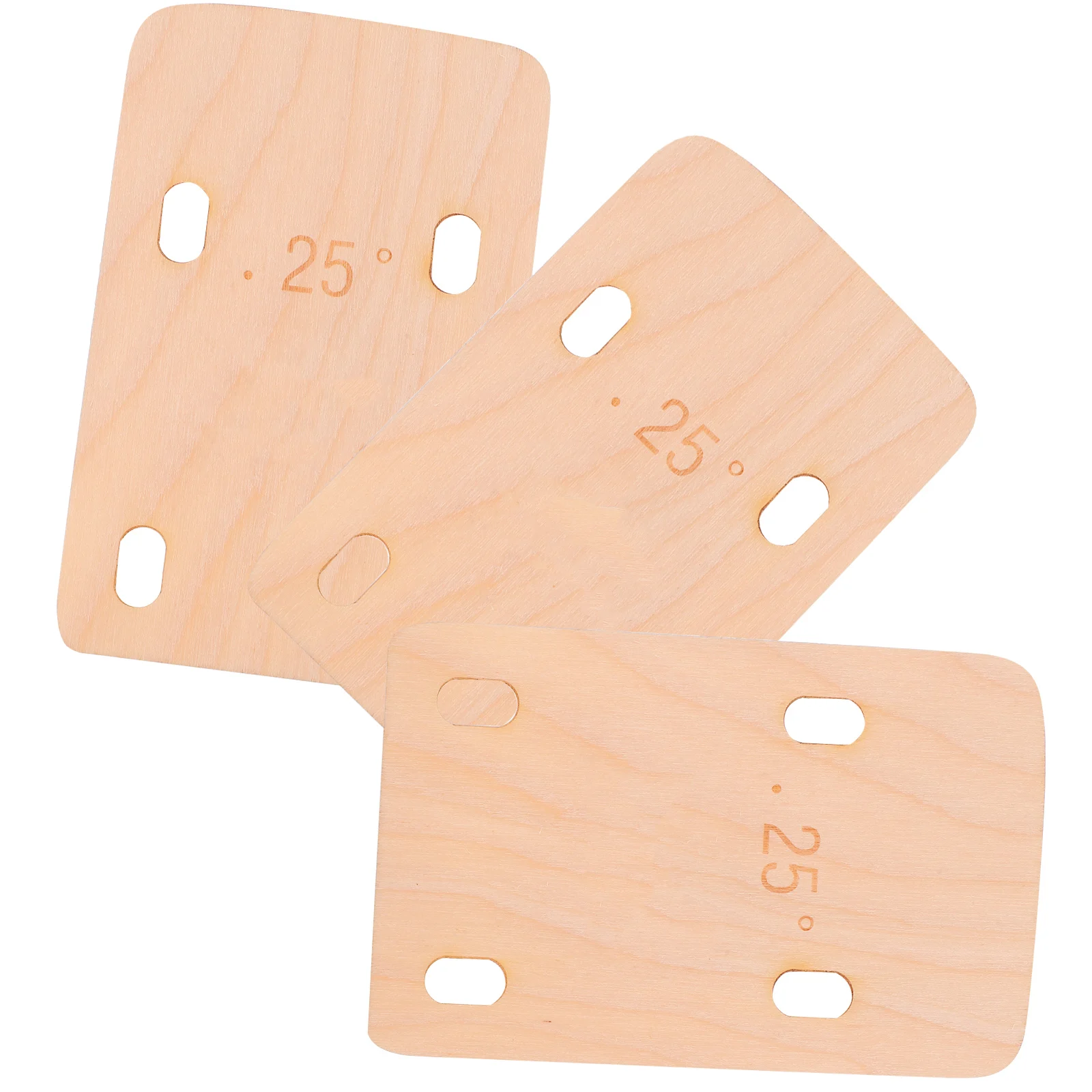 

3 Pcs Bass Guitar Spacer for Guitars Neck Leveling Coat Hanger Maintenance Support Wood Accessory
