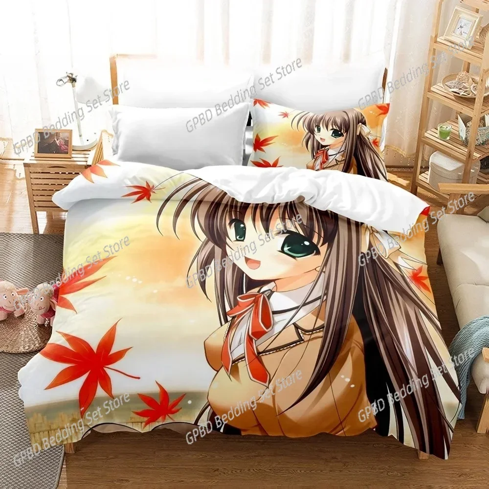 New 3D Priningt Kawaii Girls Yae Sakura (Shuffle!) Comfortable Duvet Quilt Cover Pillowcase Bedding Set Decoration Home Textile