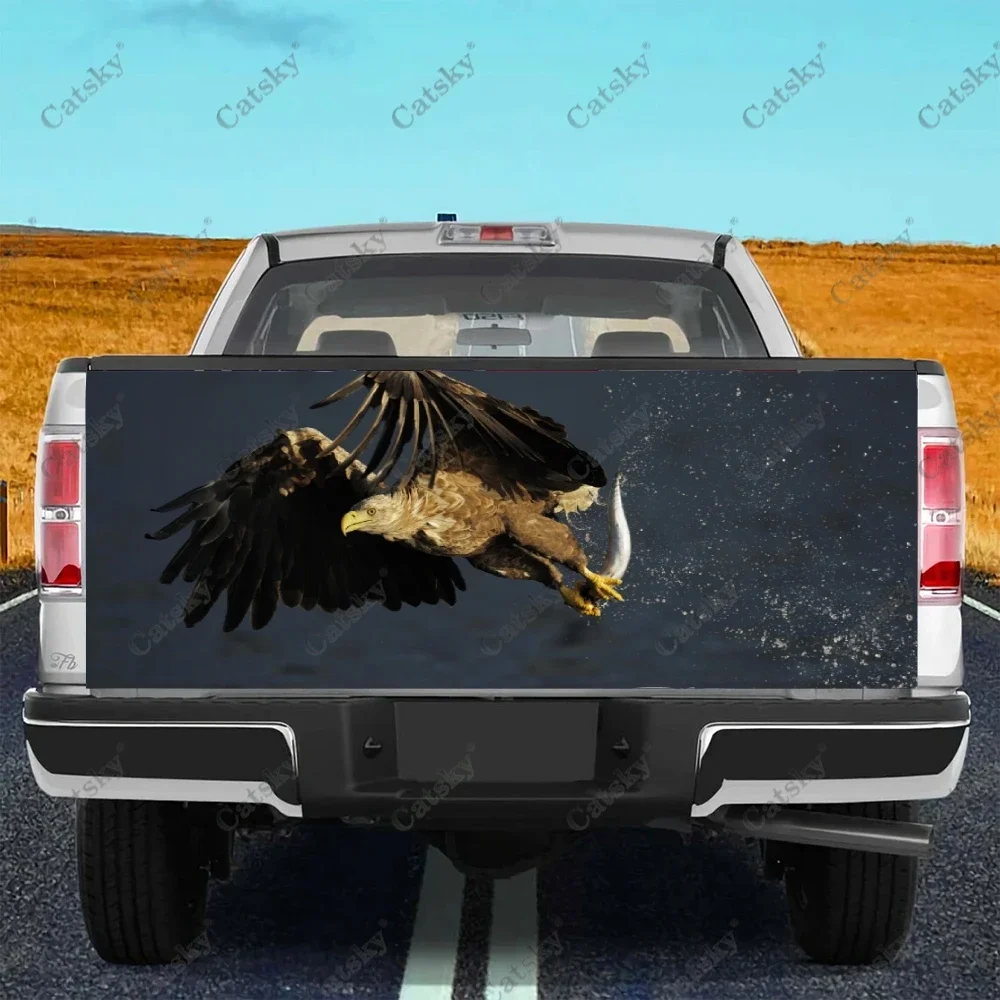 

White-Tailed Eagles Truck Decals Truck Tailgate Decal Sticker Wrap , Bumper Stickers Graphics for Car Trucks SUV