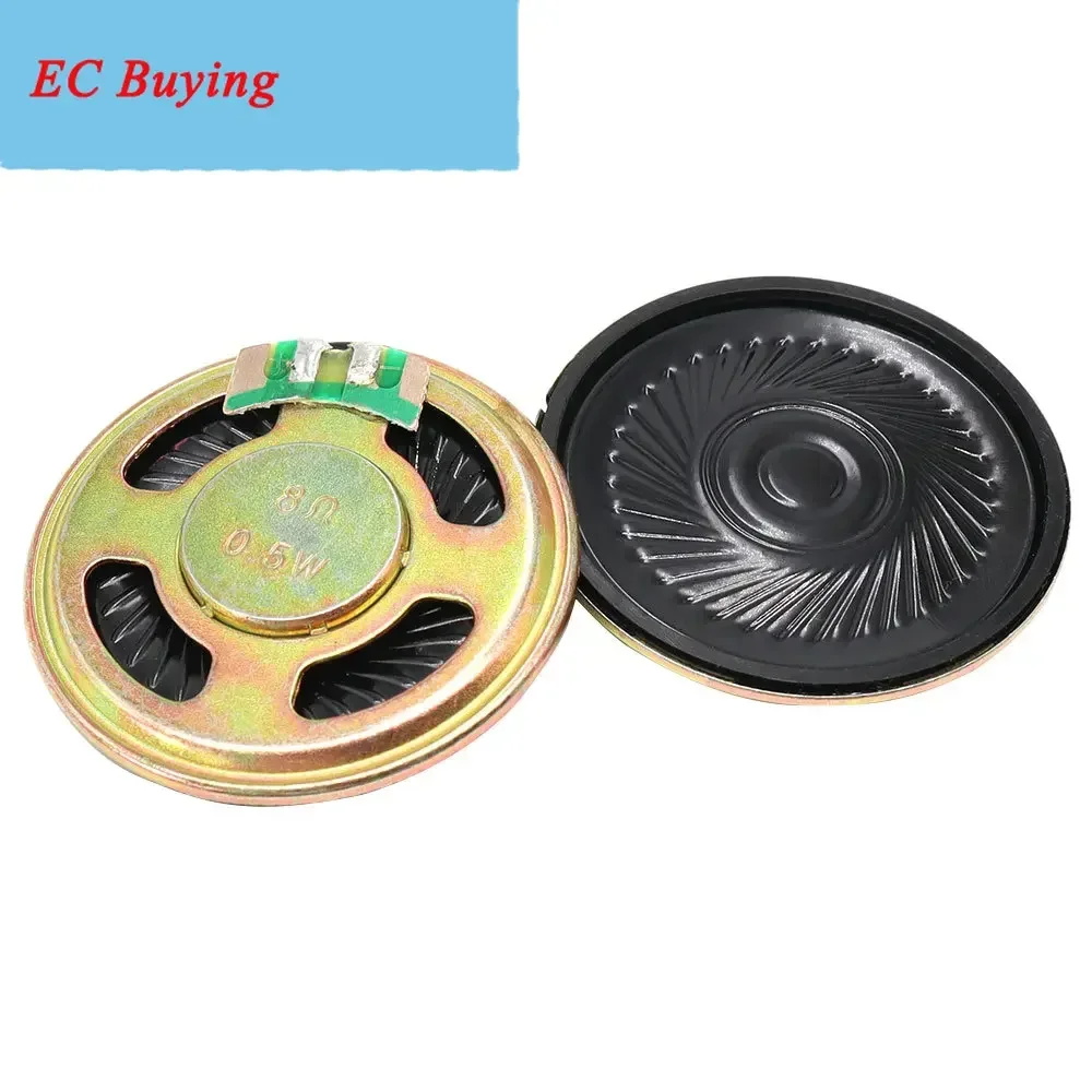 2pcs/lot 40MM 0.5W 8R New Ultra-thin Speaker 8 Ohms 0.5 Watt Speaker Diameter 4CM Thickness 5MM