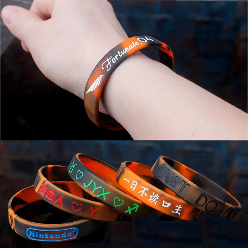 1 Stück graviert personal isierte benutzer definierte Armband sos id Armband Telefon nummer Silikon DIY Band für Geburtstags feier Ereignisse Anti-Lost – Detail 20