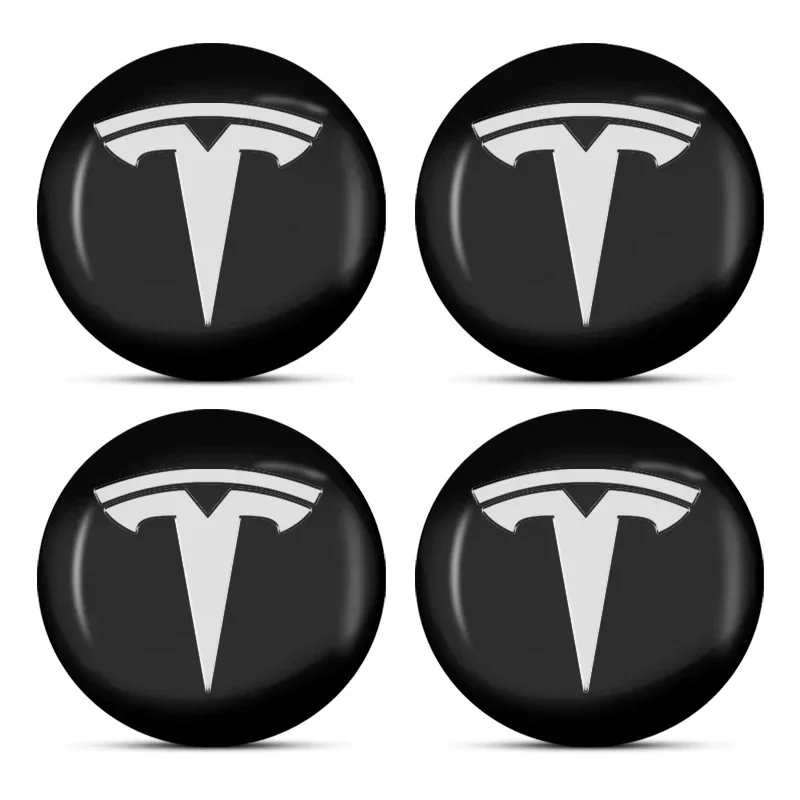 56mm black stickers