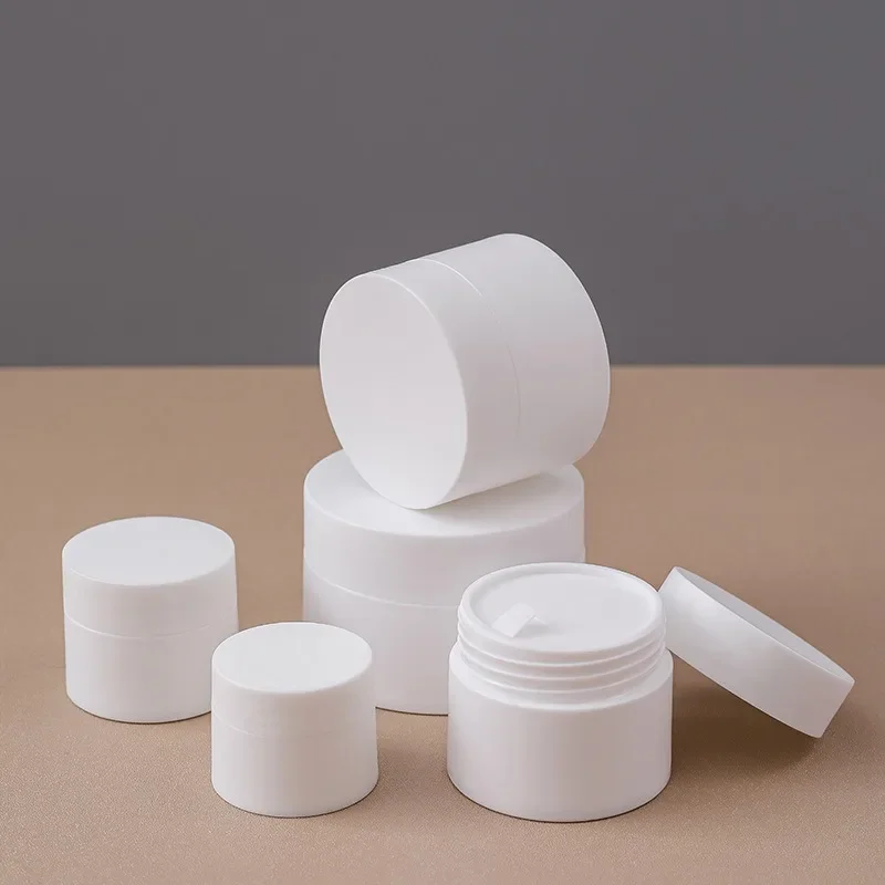 20g 50g Portable Mini Travel Face Cream Box Color Round Scrub Plastic PP Cream Box Empty Face Cream Jar Cosmetic Dispenser