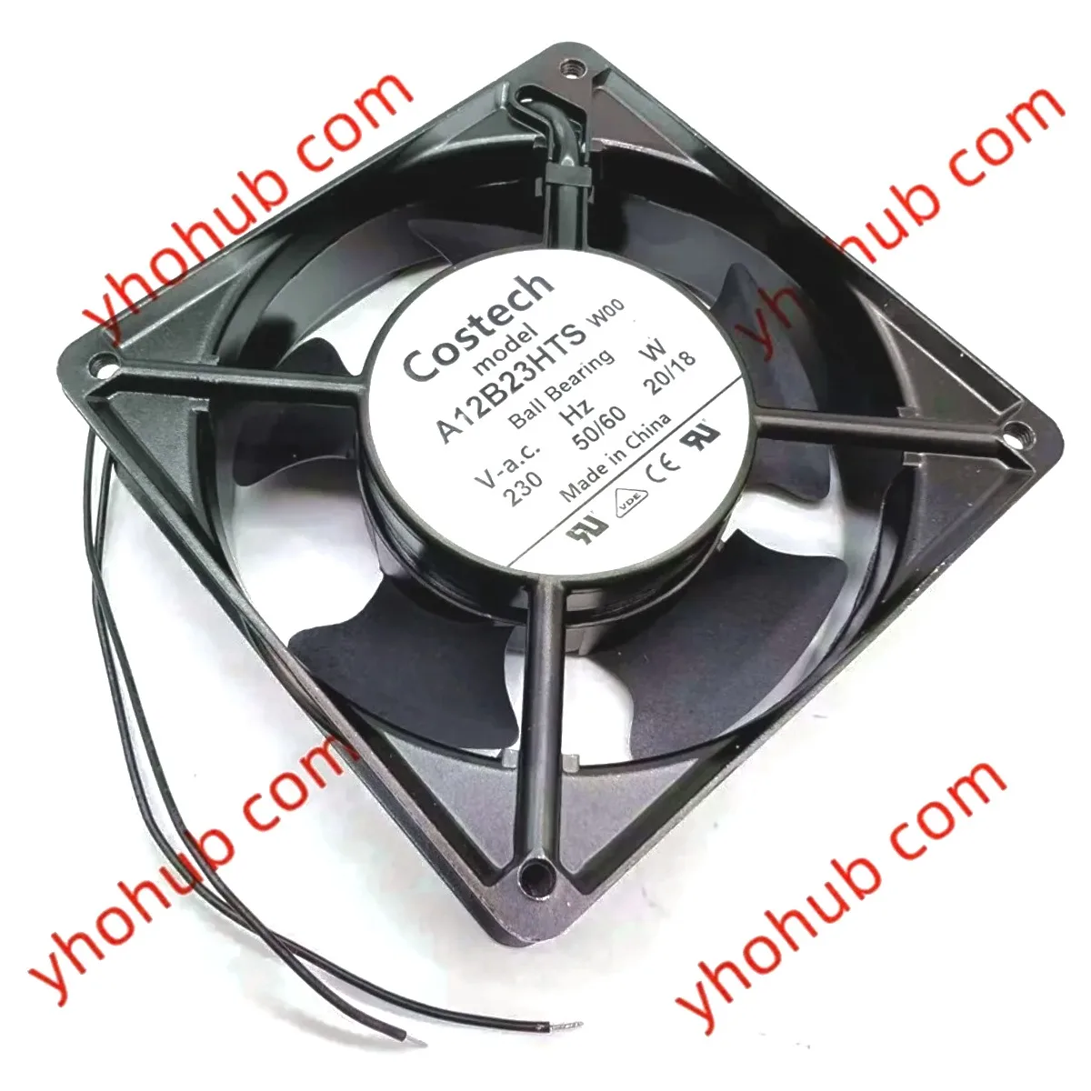 costec-a12b23hts-サーバー-スクエア-ファン-ac-120x120x38mm-2線式